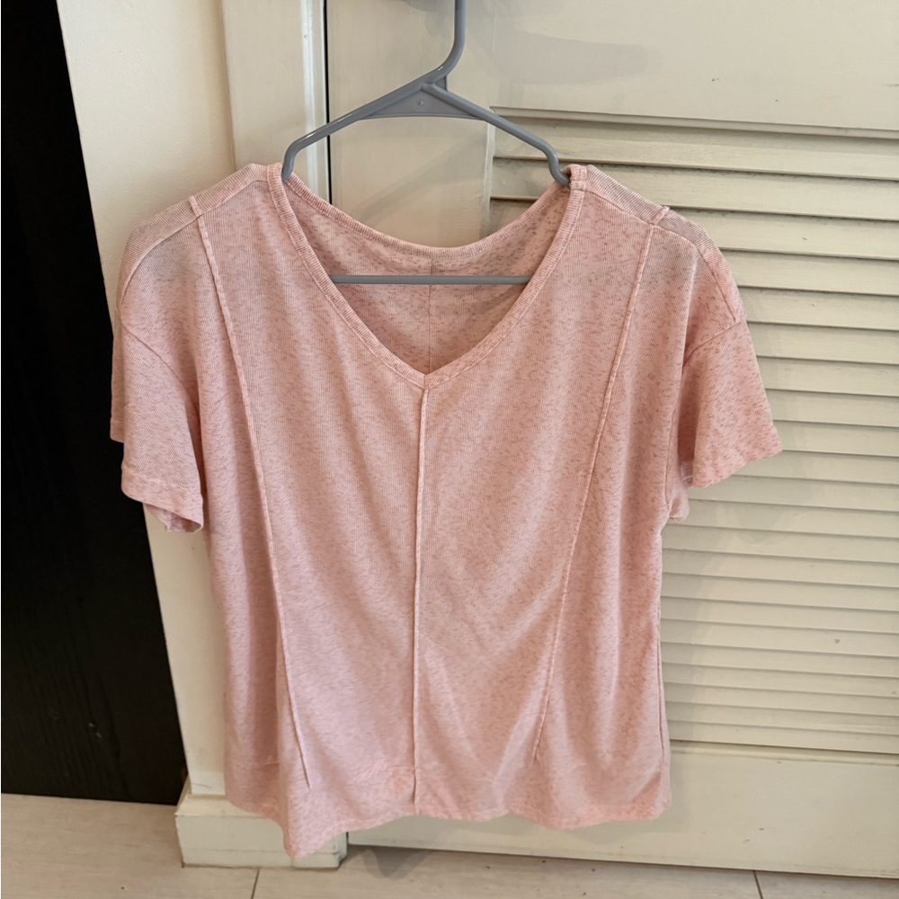 Set of 3 Pink/blue/white V-Neck Women's Top